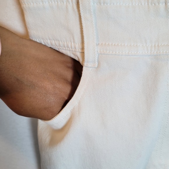 Dea Kudibal Womens White Denim Button Midi Dress Size XS Ruffle Sleeves Western - Picture 5 of 14